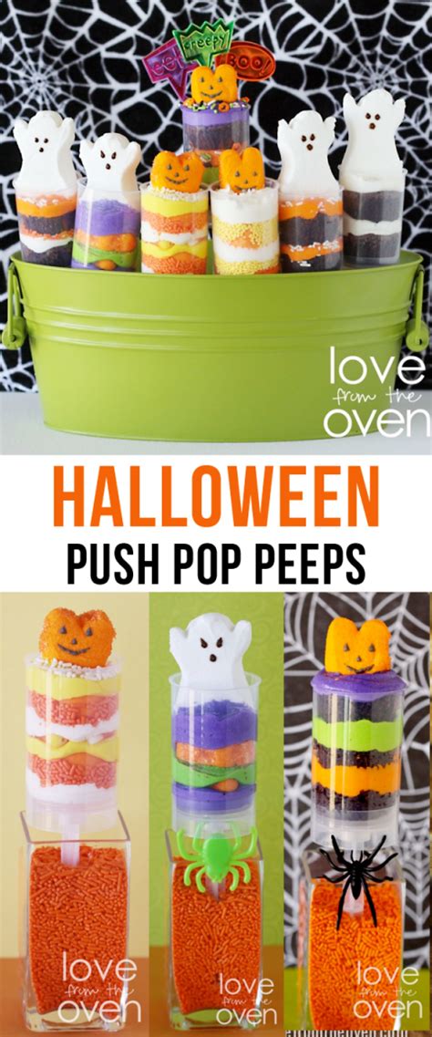 Halloween Push Pop Peeps Love From The Oven Cake Push Pops Push