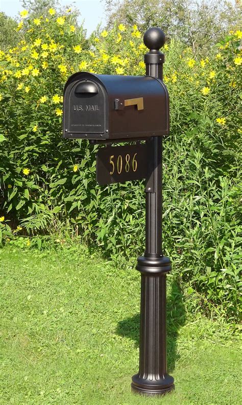 Black Mailbox Metal Mailbox Mailbox Ideas Mailbox Post House Front Front Yard Home