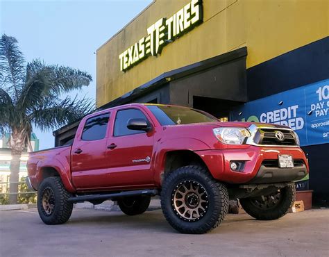 2019 Toyota Tacoma Red With Bronze Method 305 Nv Wheel Front