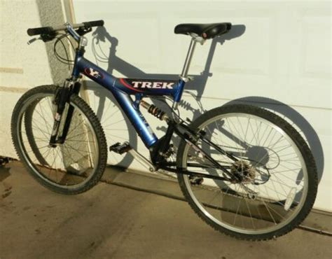 1999 Trek Y3 Inkwell Blue Full Suspension Mountain Bike 185 Frame
