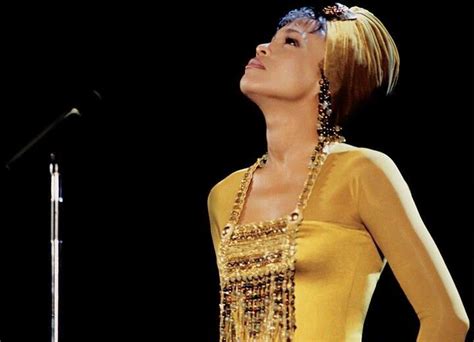 I will always love you — whitney houston. Whitney Houston wears iconic gold creation from Marc ...