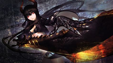 Anime Girl Sword Fantasy Warrior Black Gold Saw 8k 214 Wallpaper