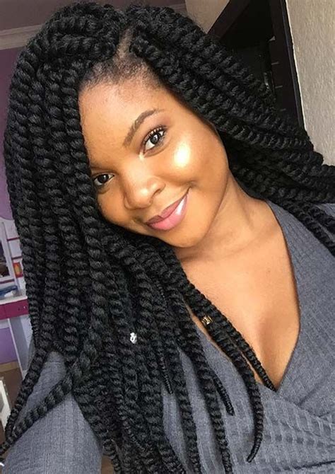 43 Eye Catching Twist Braids Hairstyles For Black Hair Stayglam Havana Twist Hairstyles