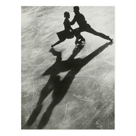 Eis Skaten Paare Postkarte Zazzle