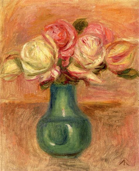 Roses In A Vase Pierre Auguste Renoir Date Unknown With Images