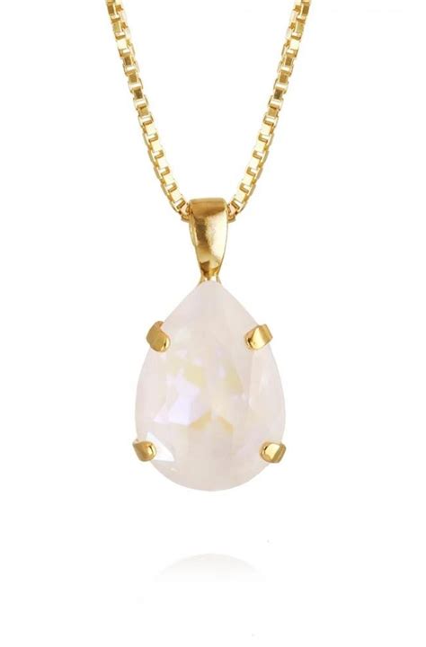 Caroline Svedbom Mini Drop Necklace Gold Light Delite