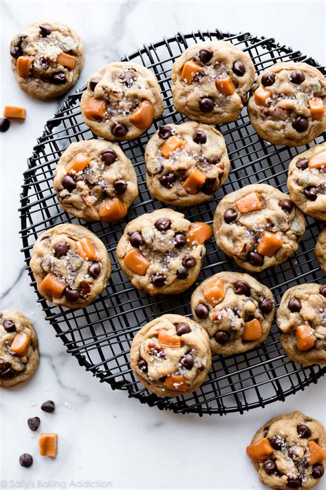 Salted Caramel Pecan Chocolate Chip Cookies Sally S Baking Addiction