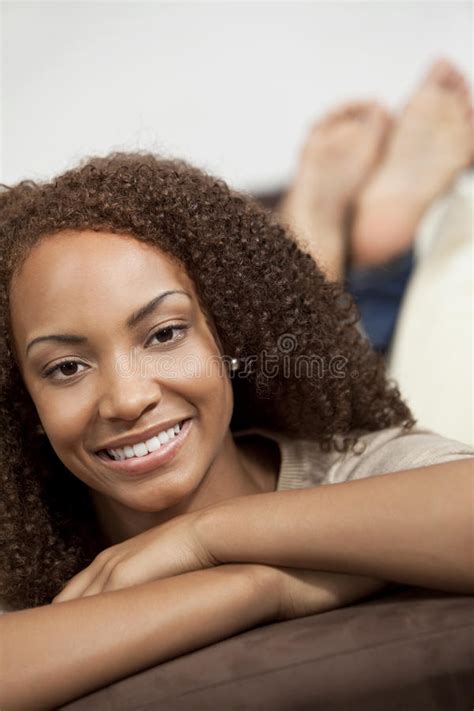 Beautiful Mixed Race African American Girl Stock Photo