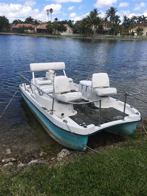 Eldebo Electric Pontoon Boat 14 Ft For Sale In Fort Lauderdale Fl