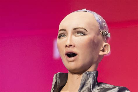 Erfahrene Person Großes Universum Anerkennung Sophia Roboter