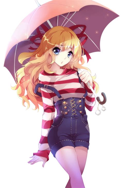 Girl Anime Umbrella Sticker By Rafael Molko