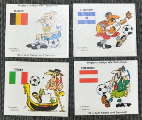 Sehen sie die jüngsten italien fußball ergebnisse an. Wrigleys lustige WM-Teilnehmer 1982 - Sonstiges ...