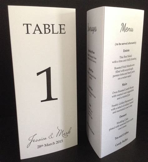 The table penang is one of the most unpretentious cafes based in georgetown. 3 sided menu free standing table wedding menu table number ...