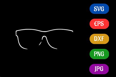 Sunglasses Minimalist Logo Vector Svg Graphic By Creative Oasis