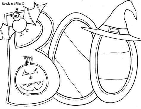 Download Halloween Coloring Pages - DOODLE ART ALLEY