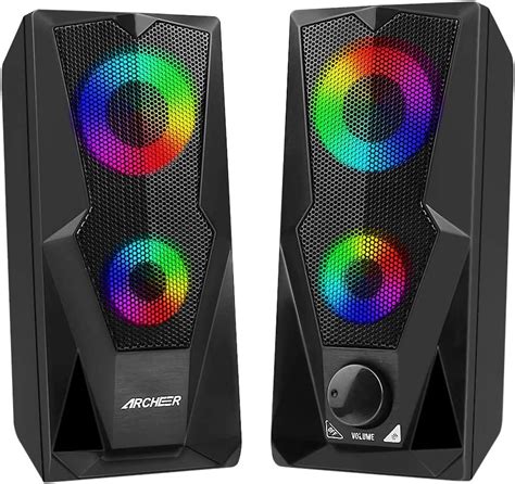 Pc Speaker Archeer 10w Enhanced Stereo Computer Speaker With Colorful