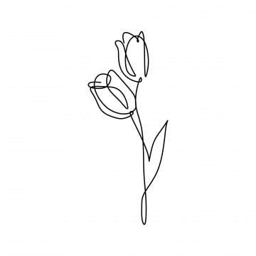 ✓ free for commercial use ✓ high quality images. Single Line Drawing Of Rose Flower Vector Illustration ...