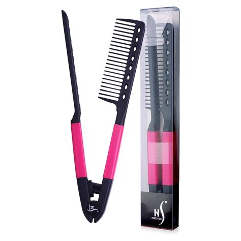 Herstyler hair repair serum | argan oil hair serum, vitamin e hair serum and aloe vera hair serum for frizz control, shine and straightening | coz love is in the hair | 2 fl. Herstyler Straightening Comb For Hair | Flat Iron Comb For ...