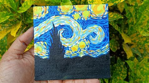 Most Easy Way To Draw Starry Night With Aycrelic Colour Step By Step 😍😨