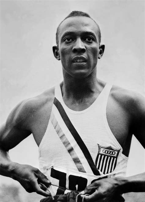 jesse owens was an olympic track and field athlete he won four gold medals at the berlin