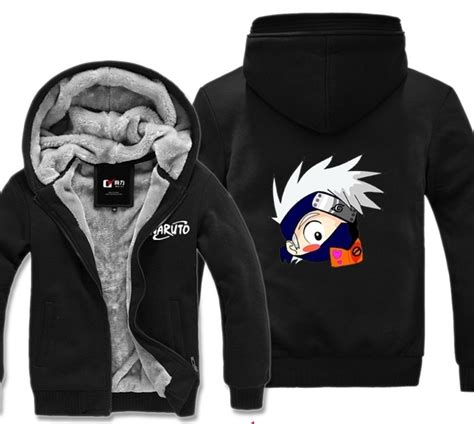 Naruto Kakashi Winter Hoodies Sweatshirt Men Casual Male Jackets Hoody