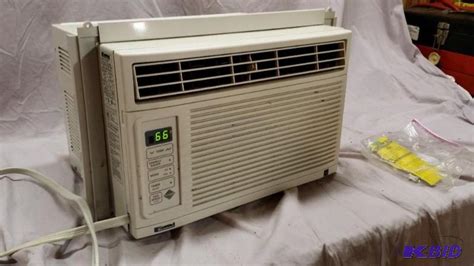 Window air conditioners often come with a foam insulating strip. Kenmore window air conditioner. Tested and wo ...