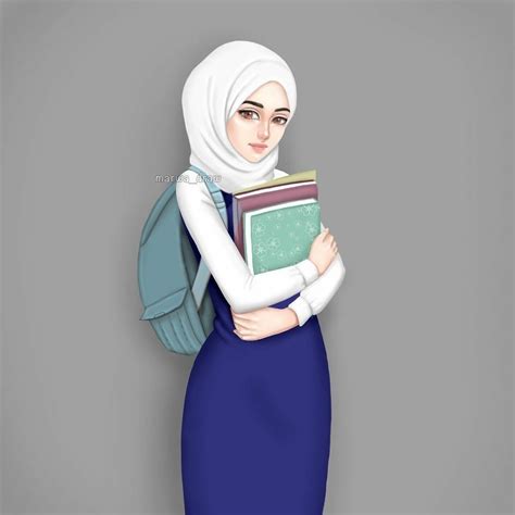 Pin By Shameema On Hijab Beauty Hijab Cartoon Hijab Drawing Girly M