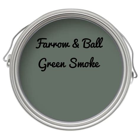 Farrow And Ball Green Smoke Paint Colour Interiors By Color Green