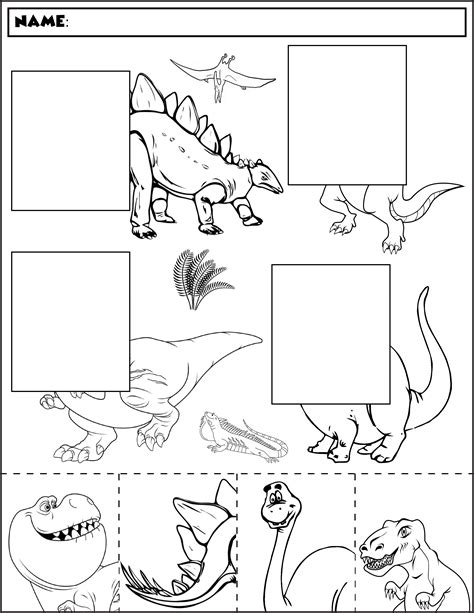 Dinosaur Worksheet For Kindergarten