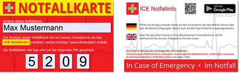 Lässt sich bequem nach hause bestellen. Notfallkarten für das Portemonnaie - Fragen, Probleme, Lob ...