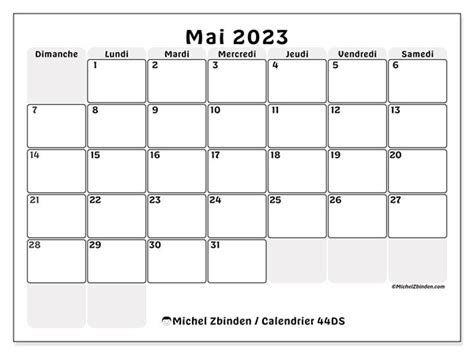Calendrier Mai 2023 A Imprimer 52ds Michel Zbinden Mc Images