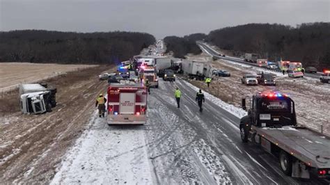 Highway Havoc 100 Vehicle Pile Up Sparks Carnage In Icy Missouri