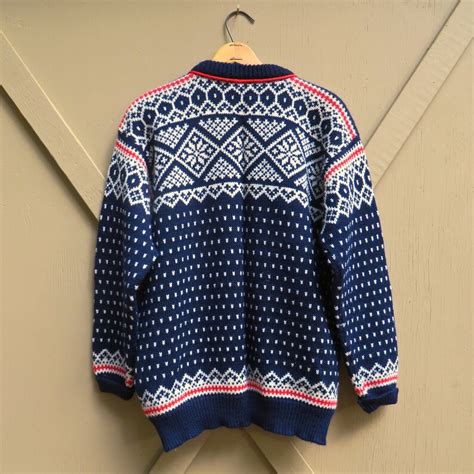 Vintage Dale Of Norway Nordic Wool Cardigan Sweater Pewter Etsy
