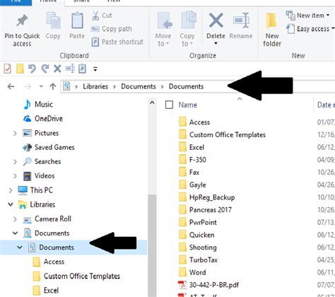 Libraries Folders Solved Windows 10 Forums