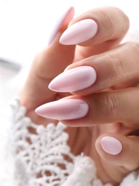 The Best Almond Light Pink Nails For 2023 Stylish Belles Shiny