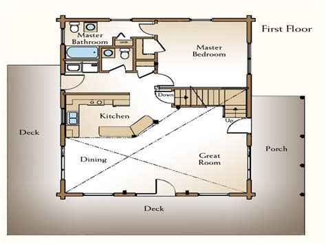 Small Log Cabin Floor Plans With Loft Log Cabin Kitchens Cabin Floor