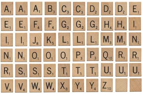All The Scrabble Tiles And Their Points Value My Next Project For