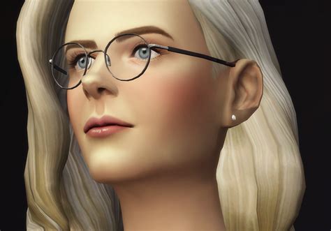 Sims 4 Round Glasses