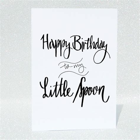 Little Spoon Funny Girlfriend Birthday Card By De Fraine Design London