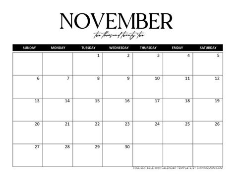 Free Fully Editable 2022 Monthly Calendar Template In Word Calendar
