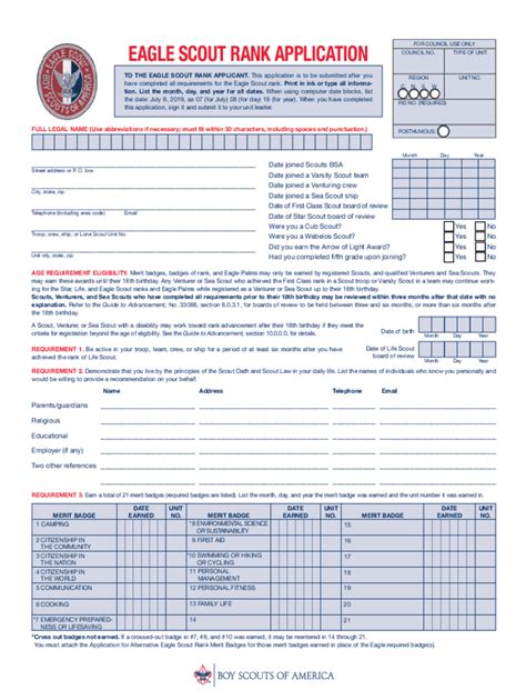 Due to the informality of an eagle scout recommendation letter, the format and structure of this character reference is fairly loose. Eagle Scout Application - Fill Out and Sign Printable PDF ...