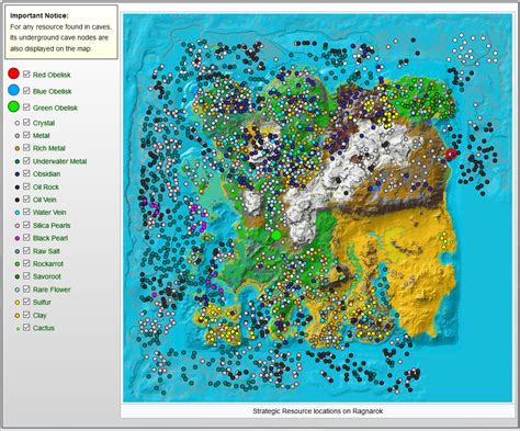 Kilometer environment where elements from the island, scorched earth. Ragnarok - Ressourcenkarte - ARK Forum | ATLAS Forum ...