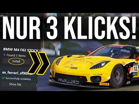 Mods Installieren In Assetto Corsa Mit Nur Klicks Youtube