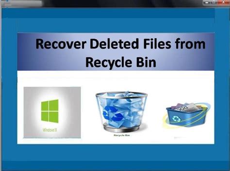 How to recover deleted files from the recycle bin. Recover deleted files from Recycle Bin Screenshot Page
