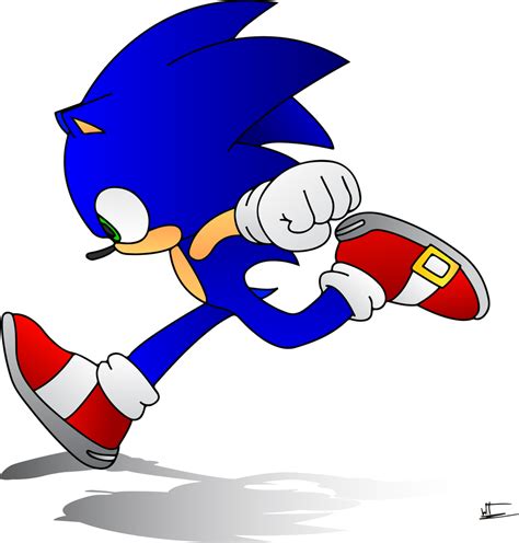 Sonic Running By Comet12864 On Deviantart