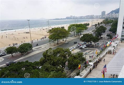 View From The Famous Hotel Copacabana Palace Editorial Image Image Of