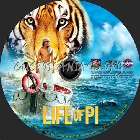 Life Of Pi 2012 Dvd Label Dvd Covers And Labels By Customaniacs Id