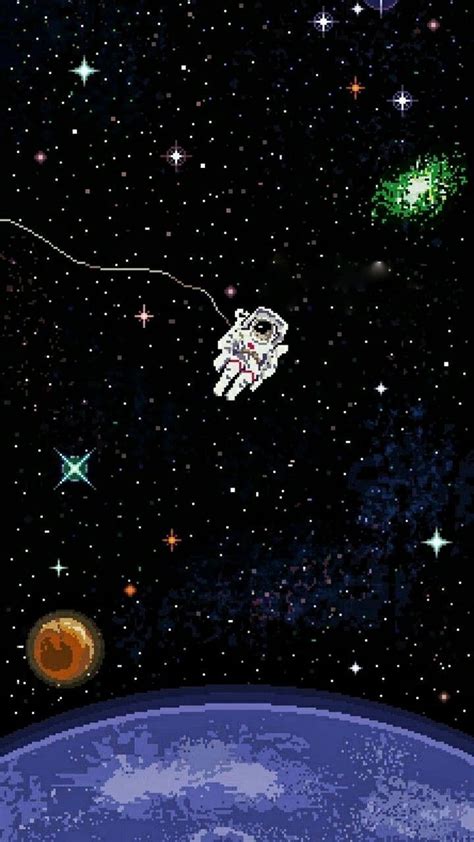 Astronaut Earth Space Art Pixel HD Phone Wallpaper Pxfuel
