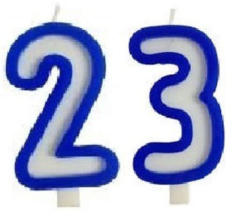 Khr 5 Inch Number 23 Shape Candle For Birthday Party Anniversary