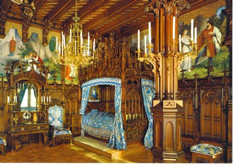 King Ludwigs Castle Neuschwanstein ~ Royal Bedroom I Loved This Bed
